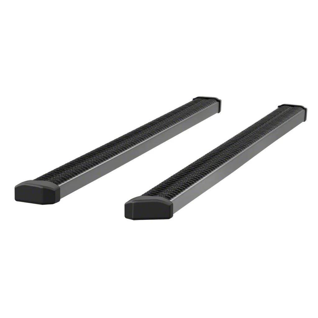 SlimGrip 5-Inch Running Boards without Mounting Brackets; Textured Black (04-25 F-150 SuperCrew)