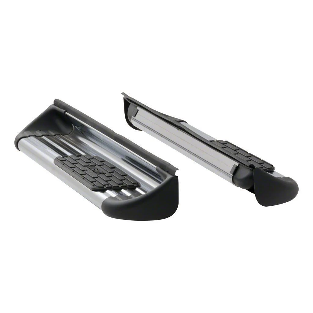 Stainless Side Entry Step Extension; Polished (15-26 F-150 Regular Cab)