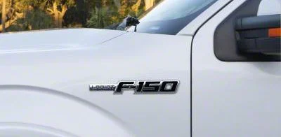 Side Emblem Insert Letters; Textured Black (09-14 F-150, Excluding Raptor)