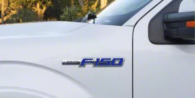 Side Emblem Insert Letters; Textured Blue (09-14 F-150, Excluding Raptor)