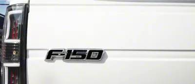 Tailgate Emblem Insert Letters; Textured Black (09-14 F-150)