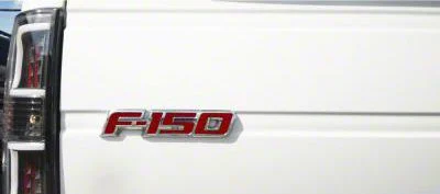 Tailgate Emblem Insert Letters; Textured Red (09-14 F-150)