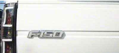 Tailgate Emblem Insert Letters; Textured White (09-14 F-150)