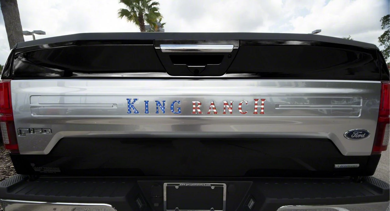 Tailgate Insert Letters; American Flag (18-20 F-150 King Ranch)