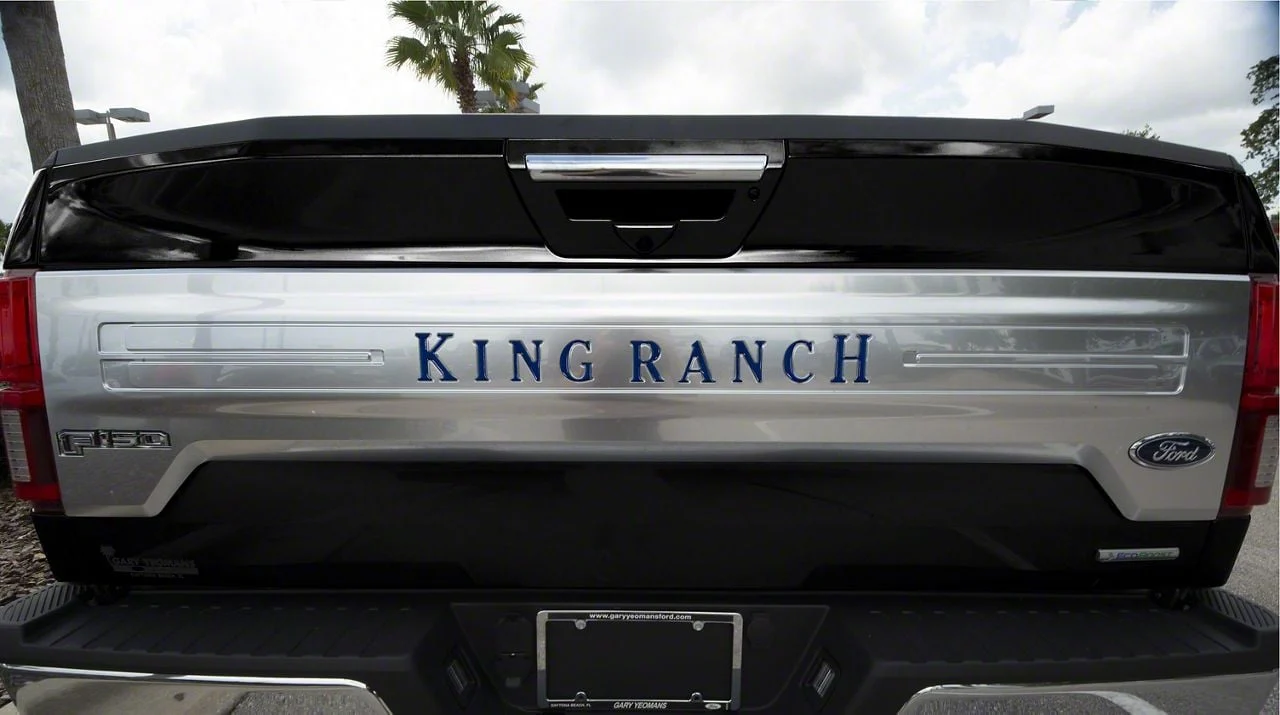 Tailgate Insert Letters; Blue Jeans Metallic (18-20 F-150 King Ranch)