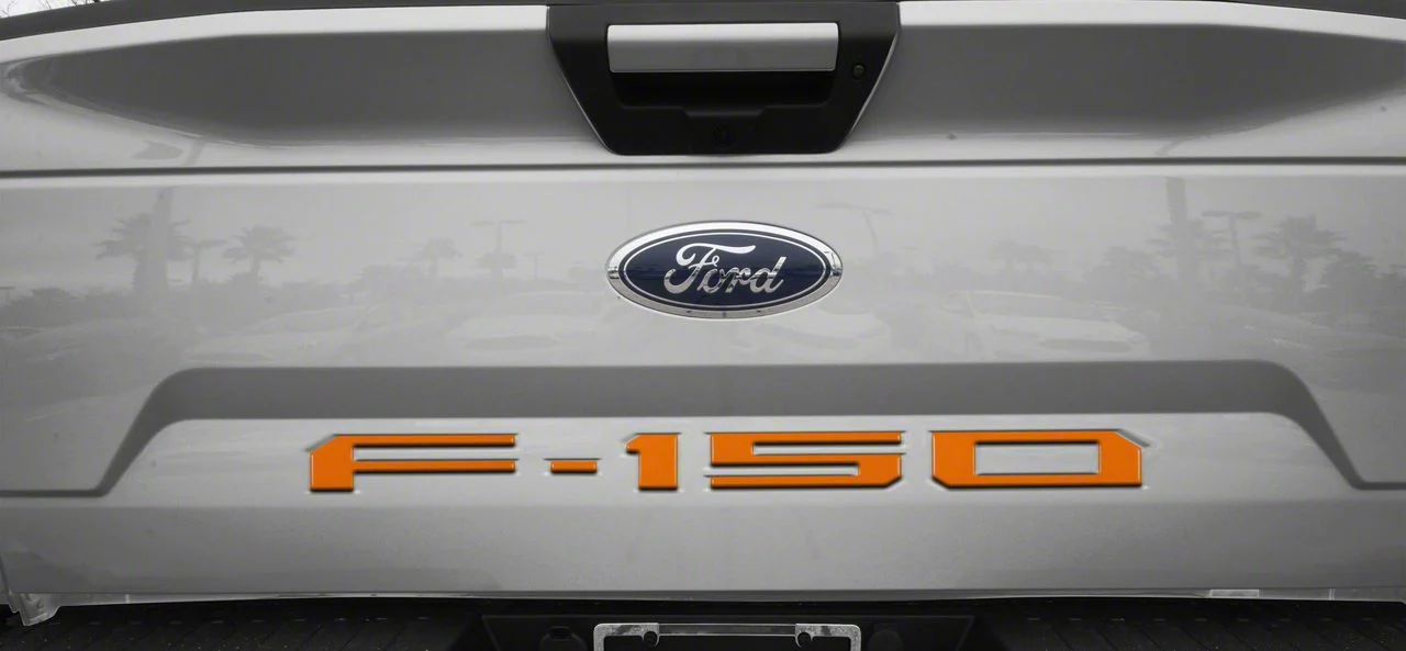 Tailgate Insert Letters; Matte Orange (18-20 F-150 w/o Tailgate Applique)