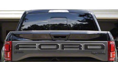 Tailgate Letter Overlays; Domed Carbon Fiber (19-20 F-150 Raptor w/ Tailgate Applique)