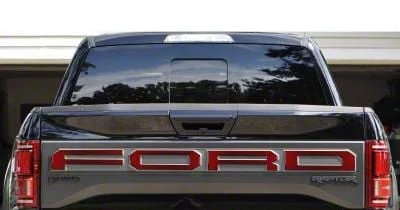 Tailgate Letter Overlays; Ruby Red (19-20 F-150 Raptor w/ Tailgate Applique)