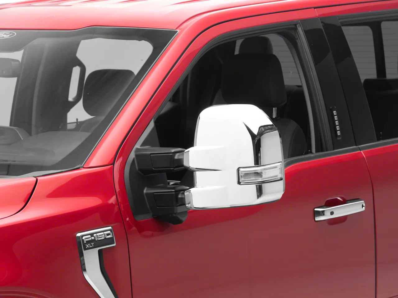 Putco Towing Mirror Covers; Chrome (18-26 F-150)