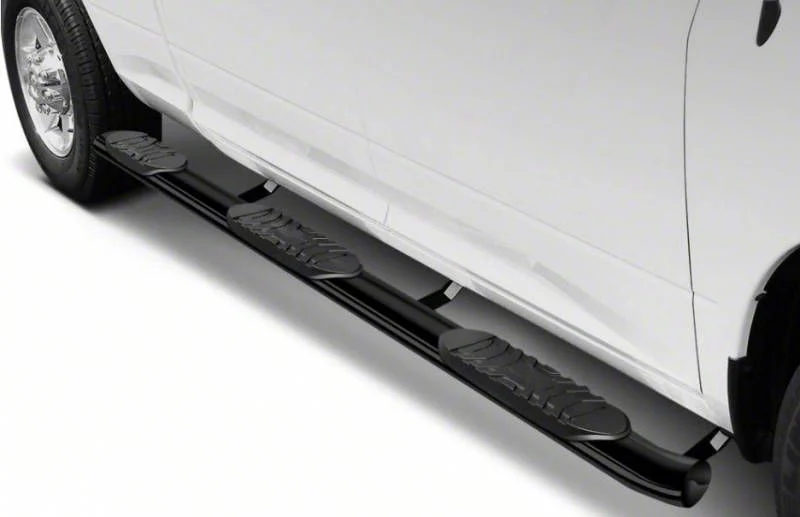 5-Inch Extreme Wheel-to-Wheel Side Step Bars; Black (17-26 F-350 Super Duty w/ 6-3/4-Foot Bed)