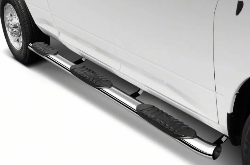 5-Inch Extreme Wheel-to-Wheel Side Step Bars; Stainless Steel (17-26 F-350 Super Duty w/ 6-3/4-Foot Bed)