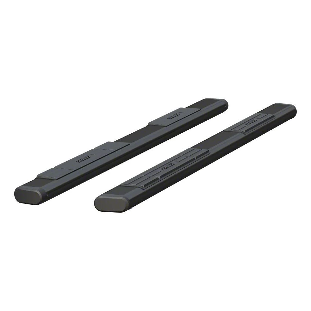 6-Inch Oval Side Step Bars without Mounting Brackets; Black (11-26 F-350 Super Duty SuperCrew)