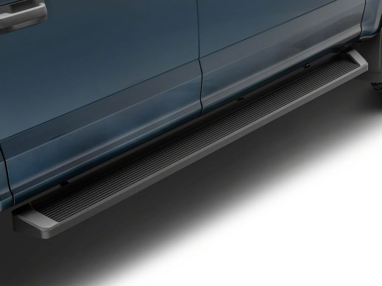6-Inch iRunning Boards; Black (17-26 F-350 Super Duty SuperCrew)