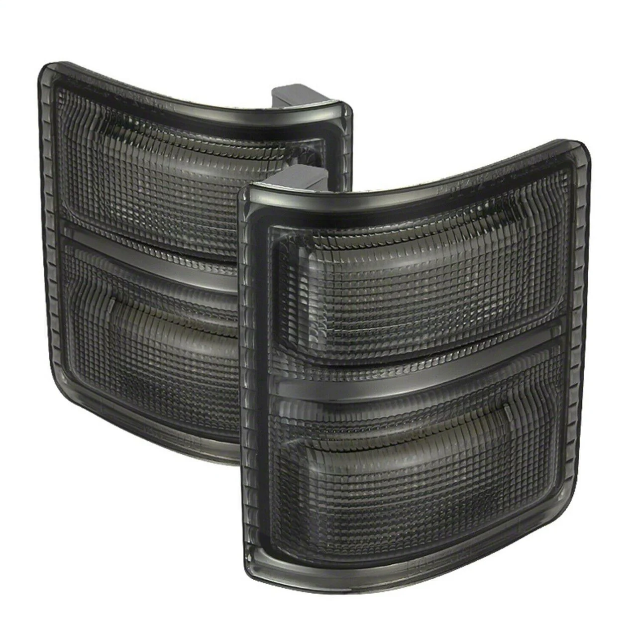 Amber LED Mirror Signal Lens; Smoked (11-14 F-350 Super Duty)