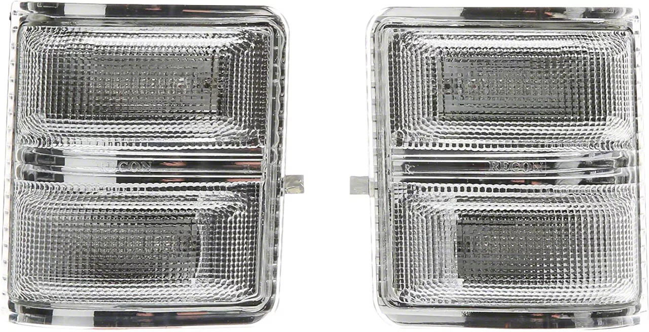 Amber LED Side Mirror Lens; Clear (11-16 F-350 Super Duty)
