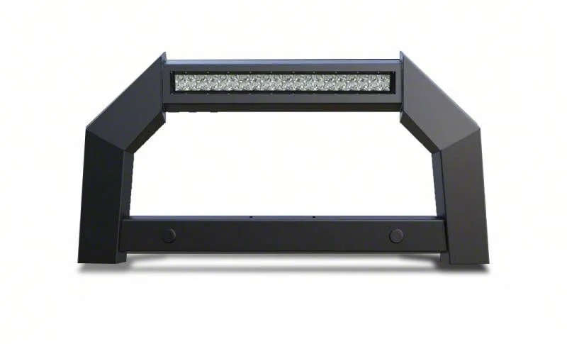 Armour LED Bull Bar; Matte Black (11-16 F-350 Super Duty)