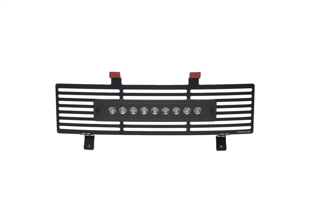 Putco Bar Design Lower Bumper Grille Insert with 10-Inch Luminix Light Bar; Black (11-16 F-350 Super Duty)