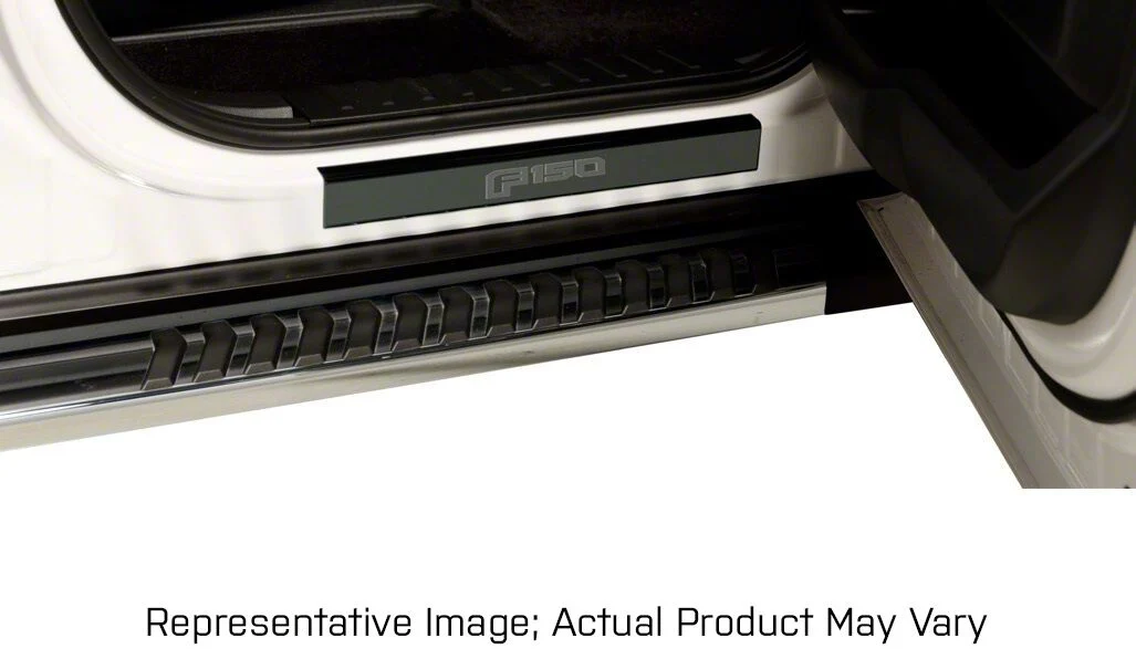 Putco Black Platinum Door Sills with Super Duty Logo (17-26 F-350 Super Duty)