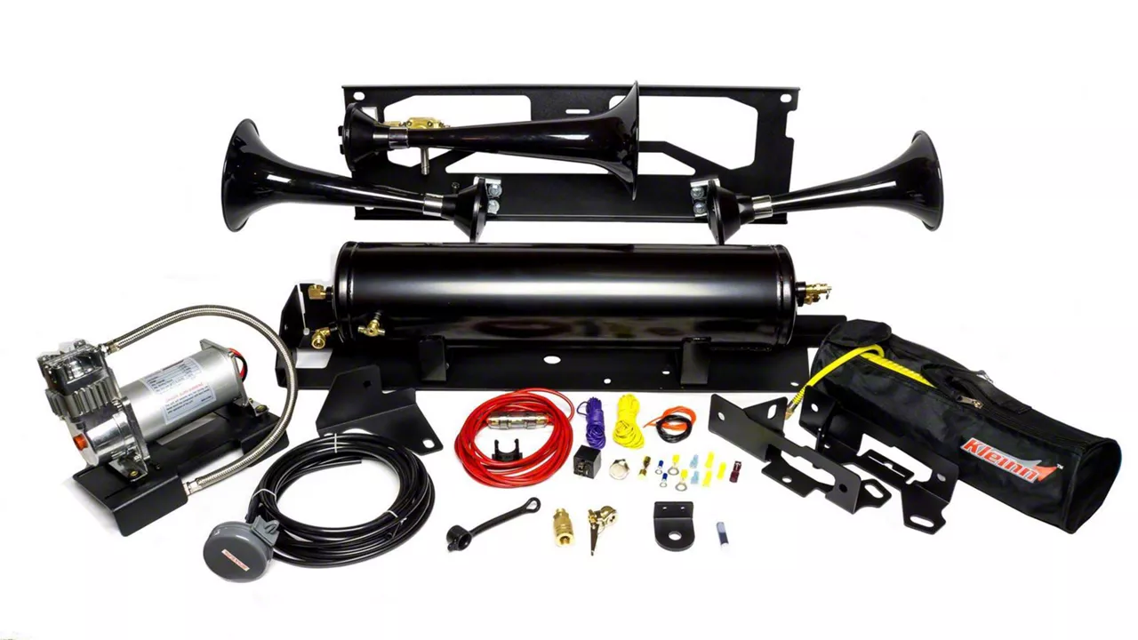 Kleinn Direct Fit Onboard Air System and Model 230 Beast Triple Train Horn (17-22 F-350 Super Duty)