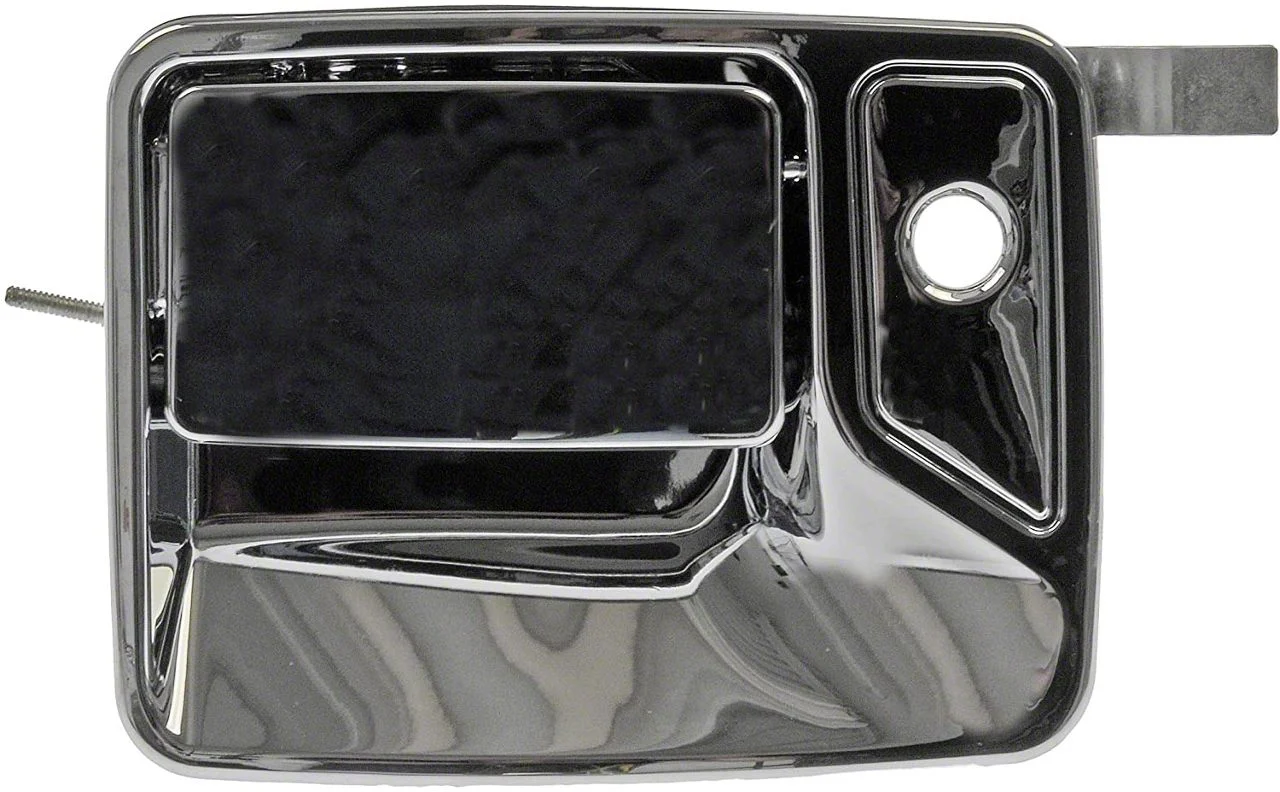 Exterior Door Handle; Front Left; All Chrome; Plastic (11-16 F-350 Super Duty)