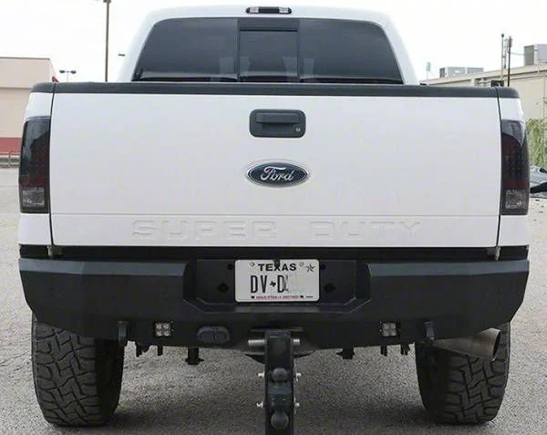 Fortis Rear Bumper; Textured Black (11-16 F-350 Super Duty)