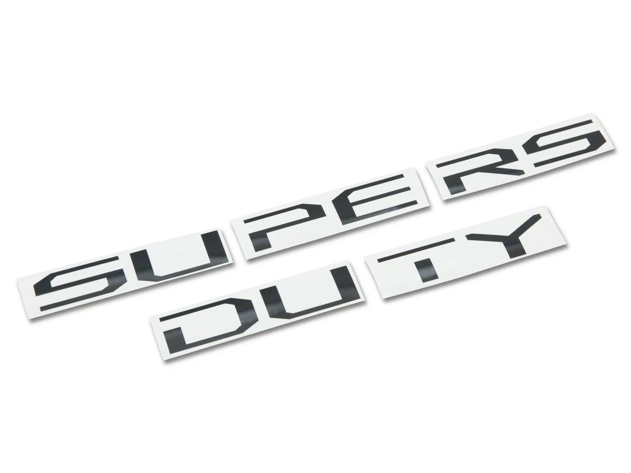Hood Insert Letters; Gloss Black (17-22 F-350 Super Duty)
