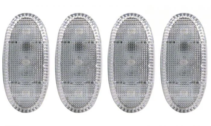 LED Dually Fender Lights; Clear (11-16 F-350 Super Duty)