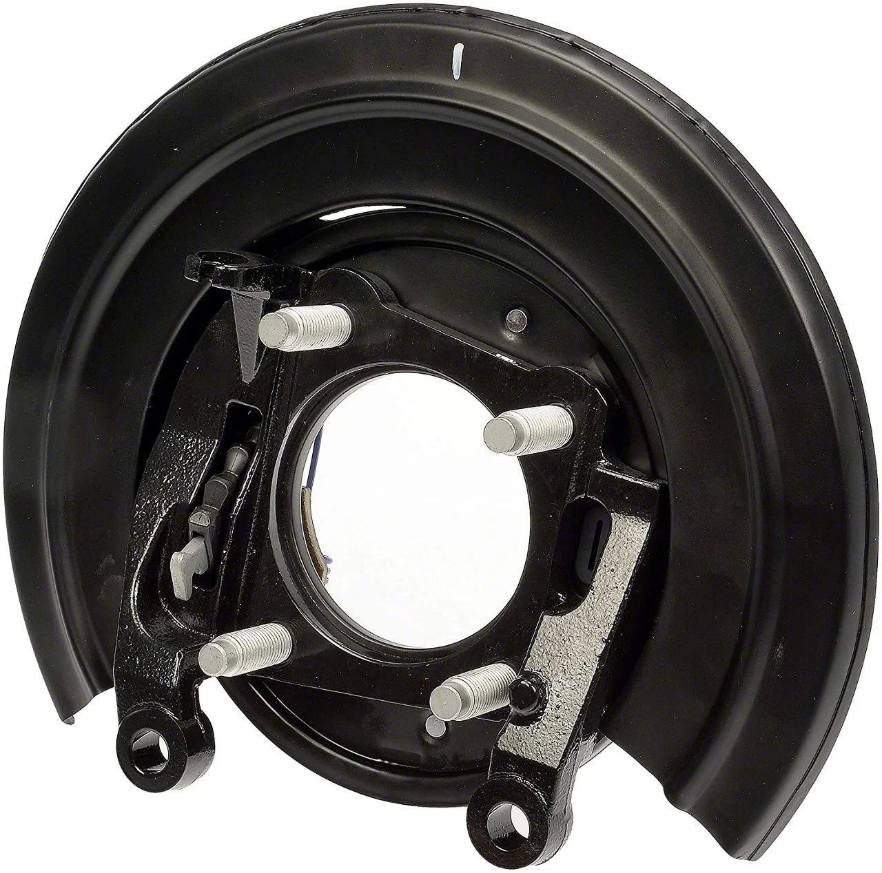Loaded Brake Backing Plate; Driver Side (11-12 F-350 Super Duty DRW)