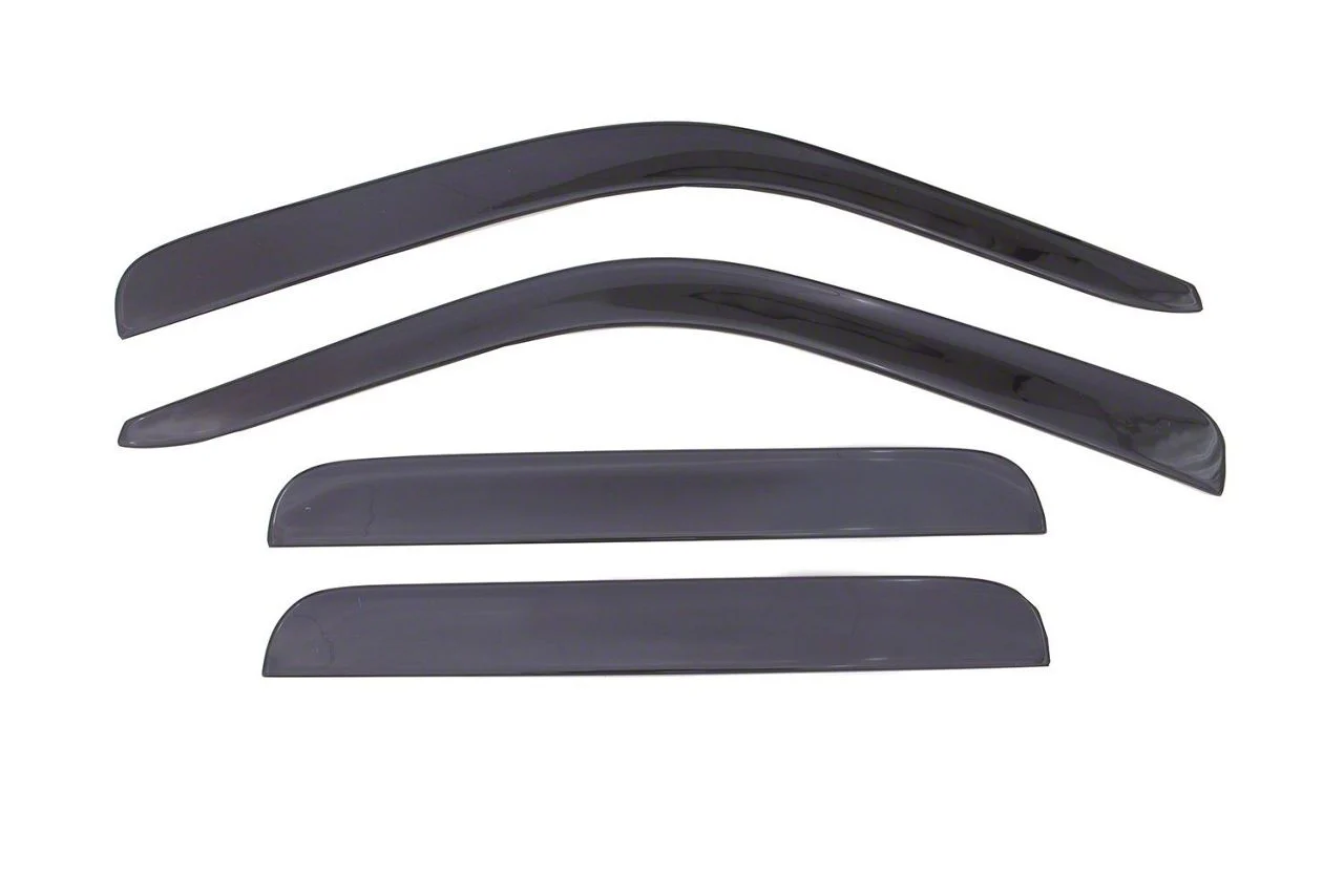 Husky Liners Low Profile Ventvisor Window Deflectors; Front and Rear; Dark Smoke (11-16 F-350 Super Duty SuperCrew)
