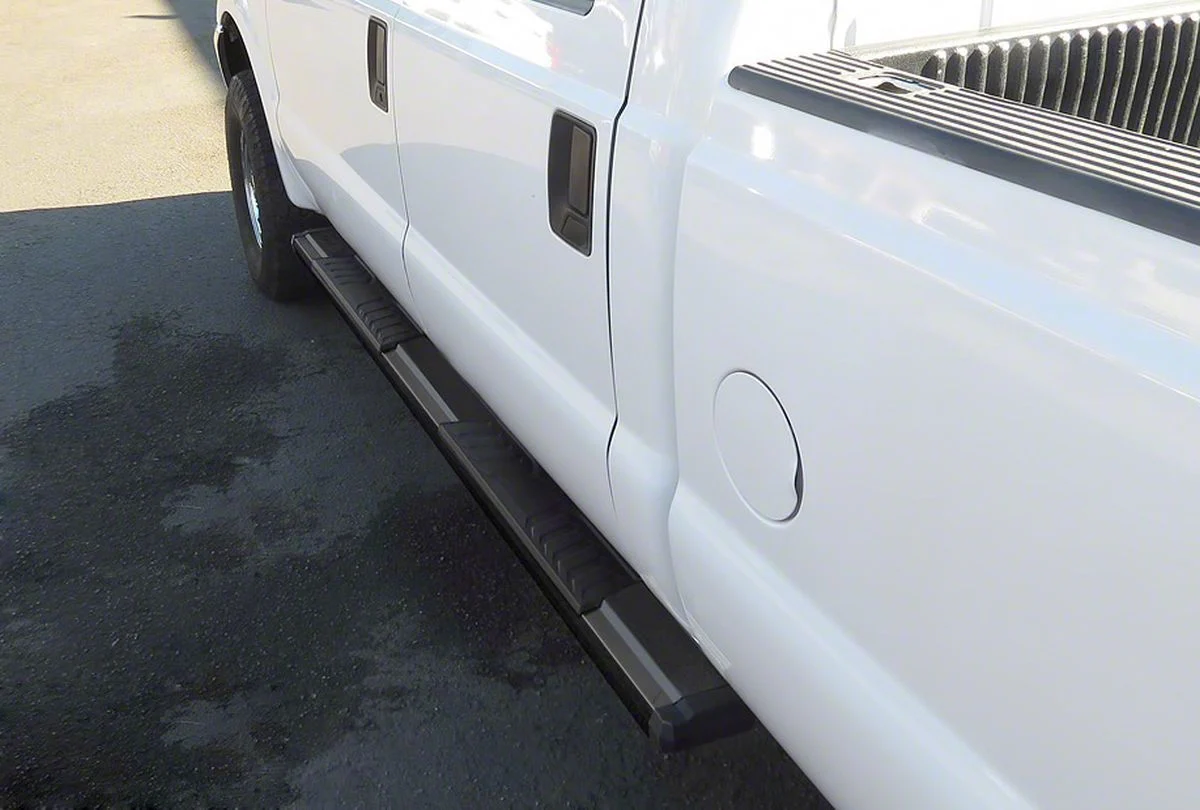 OE Style Running Boards; Black (11-16 F-350 Super Duty SuperCrew)