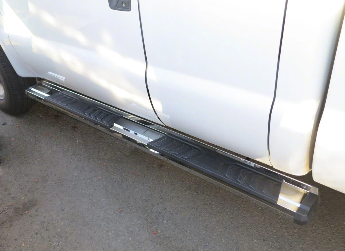 OE Style Running Boards; Polished (11-16 F-350 Super Duty SuperCab)