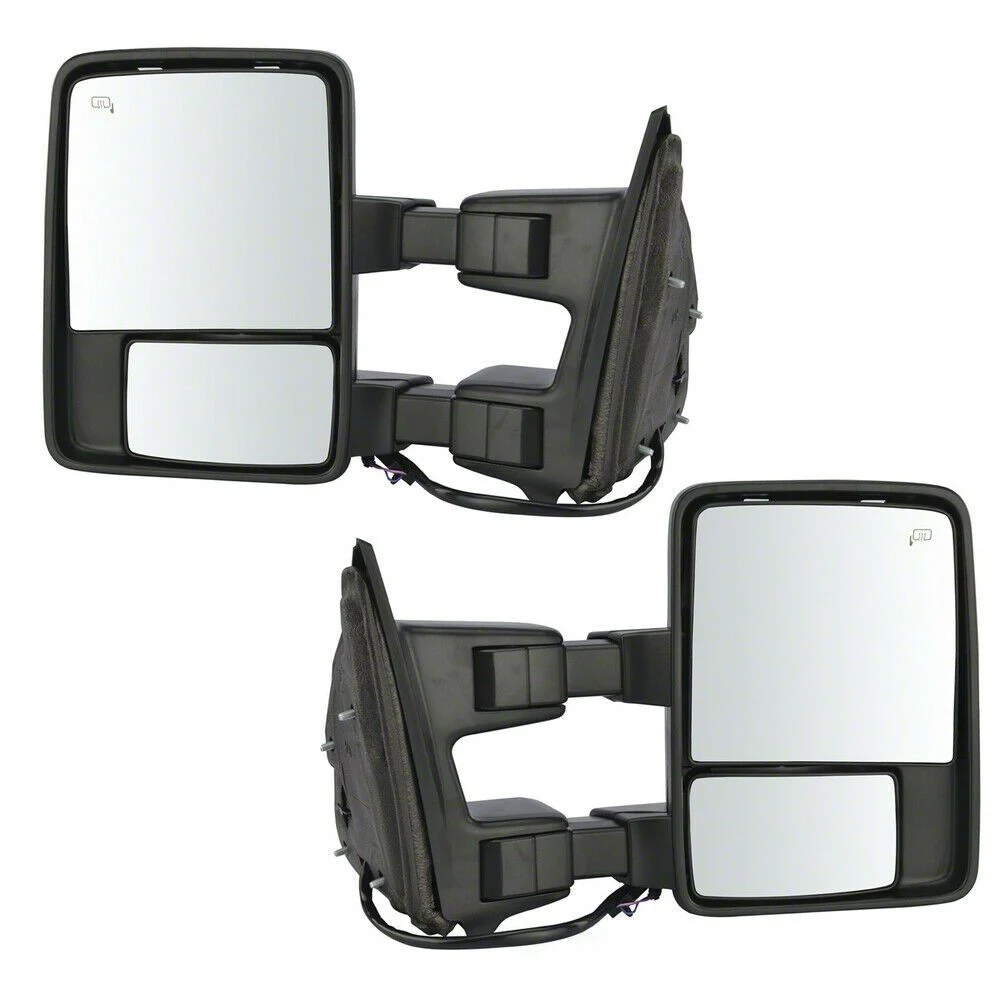Powered Heated Memory Power Folding Towing Mirrors; Paint to Match (11-16 F-350 Super Duty)