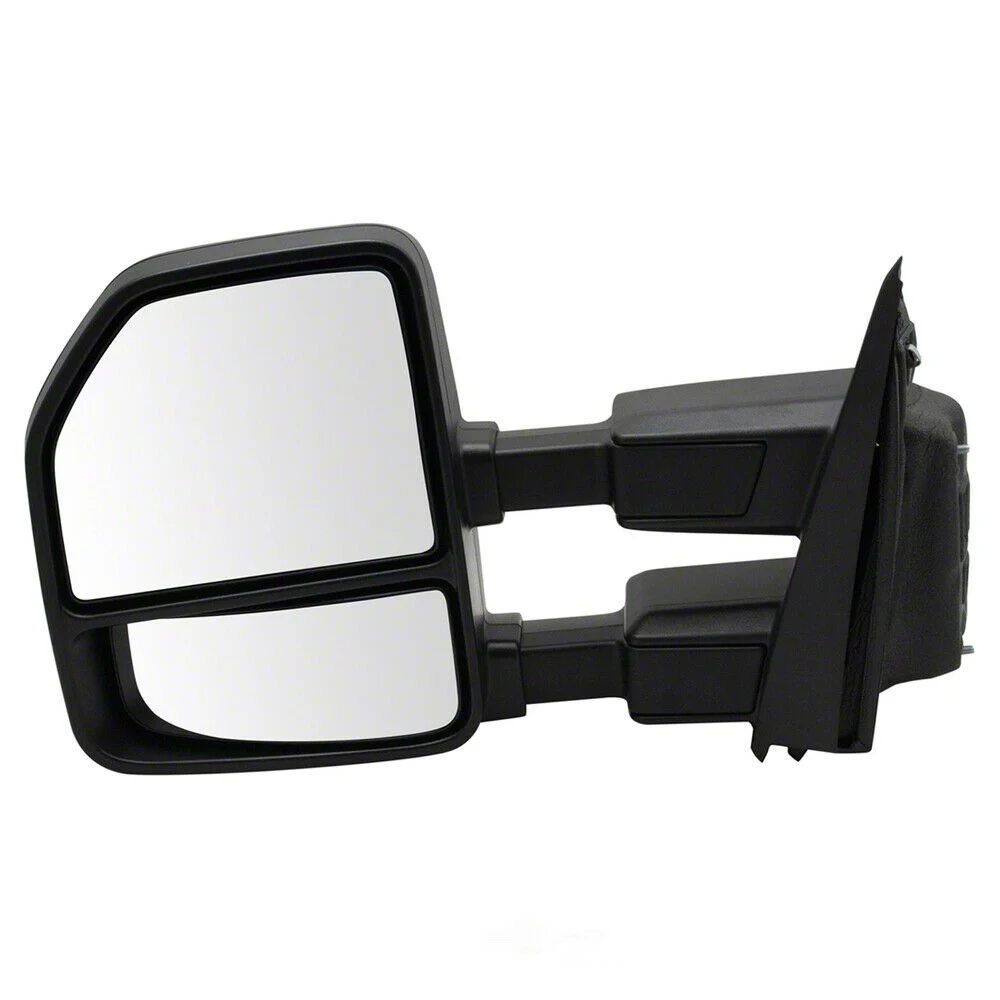 Powered Heated Power Folding Towing Mirror with Spotlight Puddle Light; Driver Side (17-18 F-350 Super Duty)