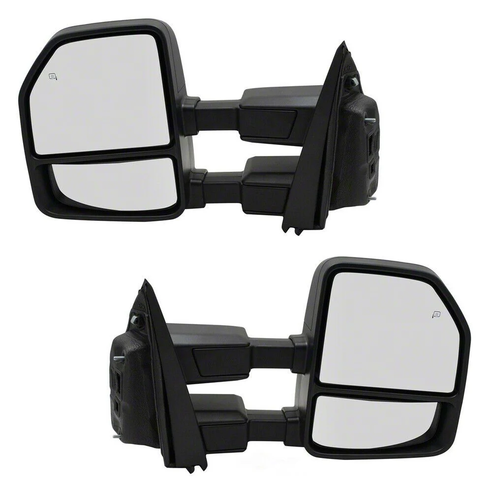 Powered Heated Power Folding Towing Mirrors with Spotlight Puddle Lights (17-18 F-350 Super Duty)