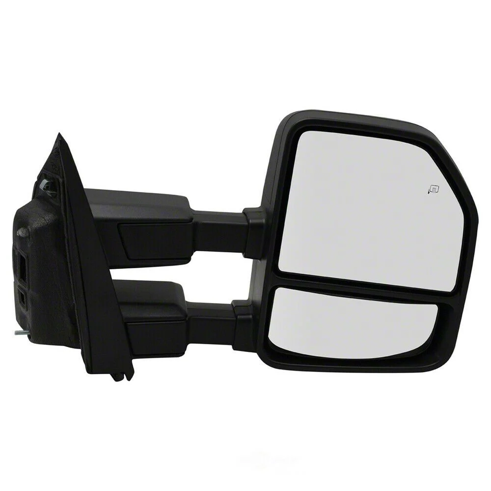 Powered Heated Towing Mirror with Spotlight Puddle Light; Passenger Side (17-18 F-350 Super Duty)