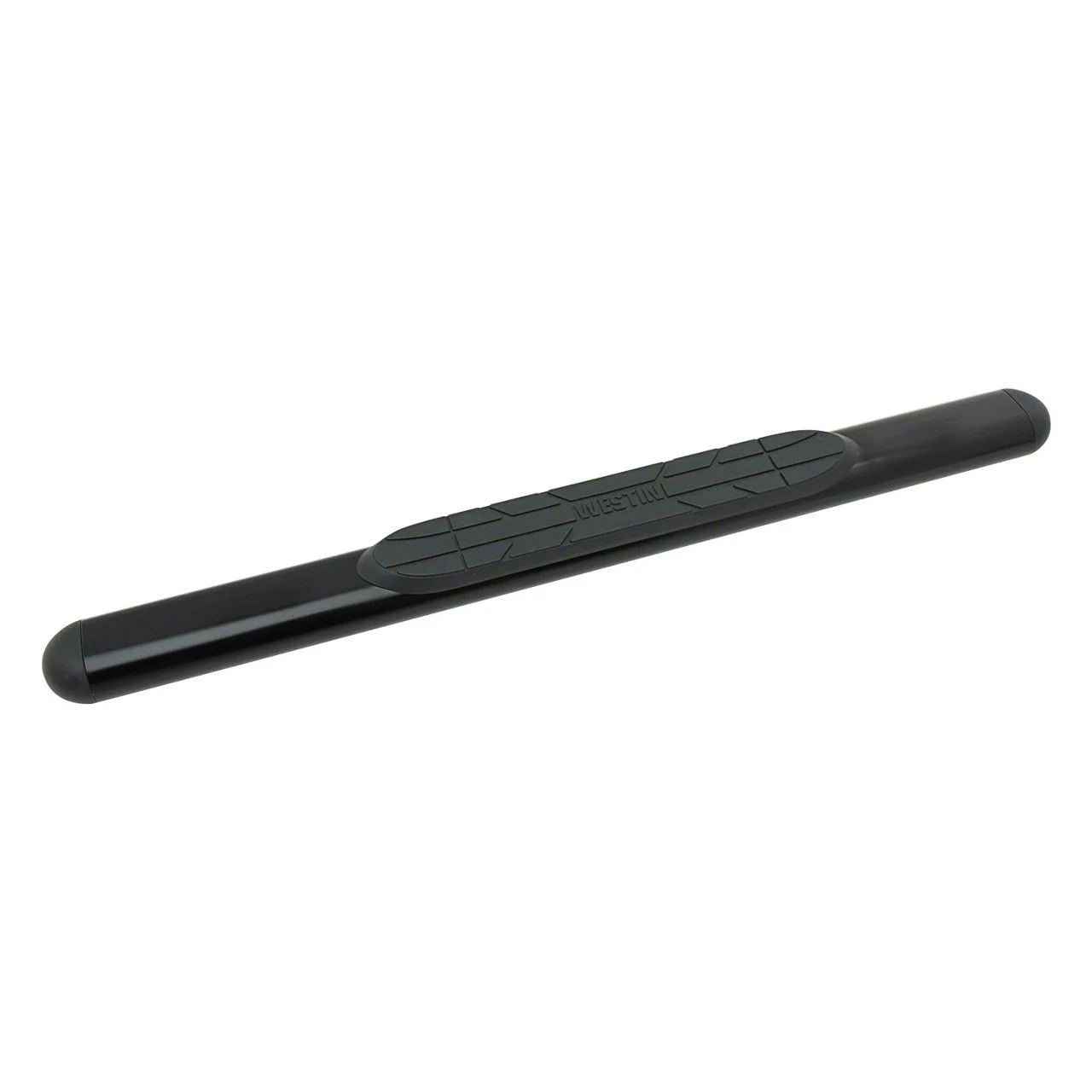 Westin Premier 4 Oval Nerf Side Step Bars with Mounting Kit; Black (17-26 F-350 Super Duty Regular Cab)