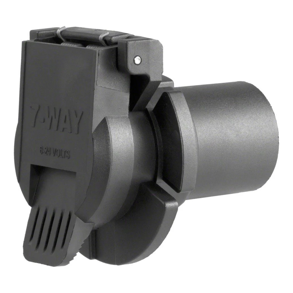 Replacement OE 7-Way RV Blade Socket; Twist-In (11-26 F-350 Super Duty)