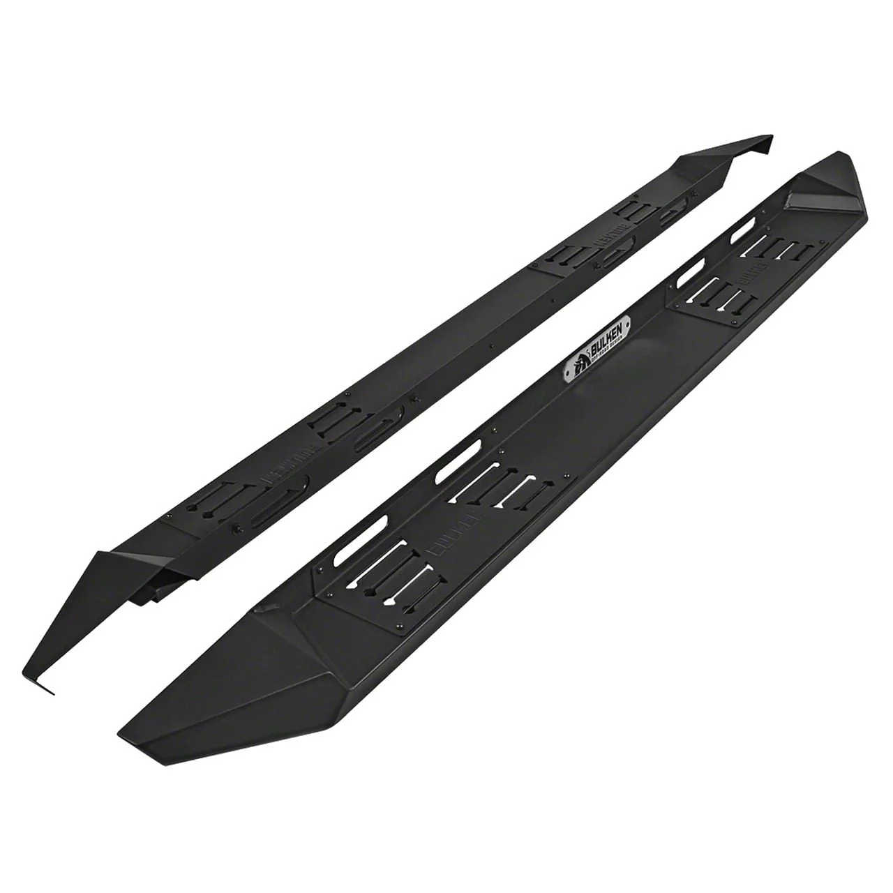 Rugged Running Boards; Satin Black (11-16 F-350 Super Duty SuperCrew)