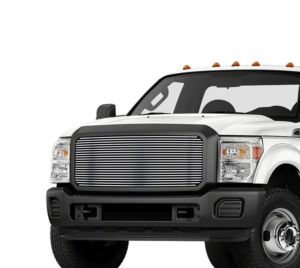 Stainless Steel Billet Upper Grille Insert; Chrome (11-16 F-350 Super Duty)
