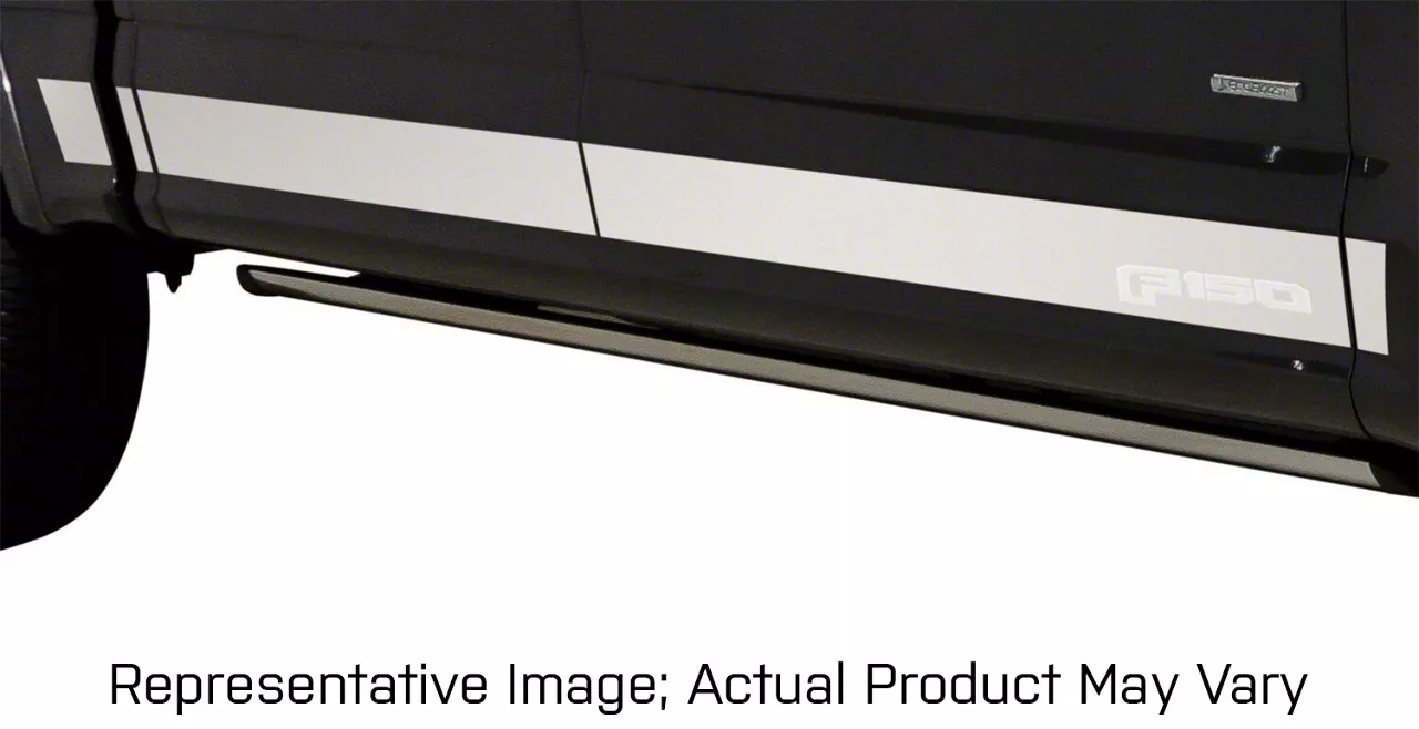 Putco Stainless Steel Rocker Panels with Super Duty Logo (11-16 F-350 Super Duty w/ 6-3/4-Foot Bed)