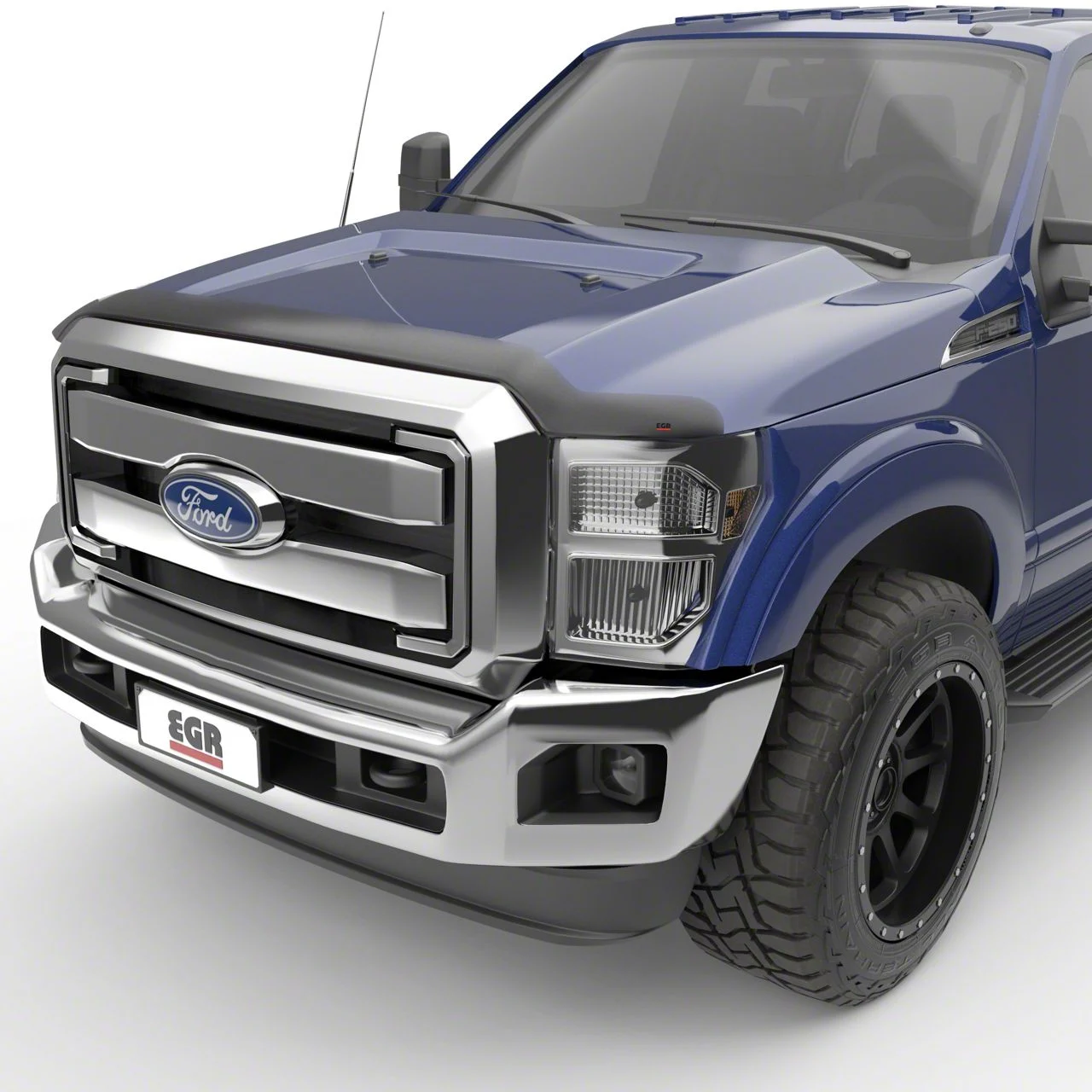 EGR Superguard Hood Guard; Matte Black (11-16 F-350 Super Duty)