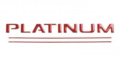 Tailgate Insert Letters; Gloss Red (17-19 F-350 Super Duty Platinum)