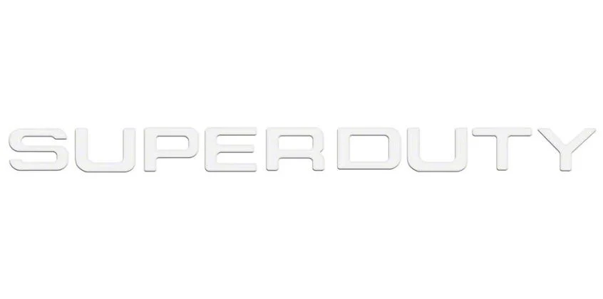 Tailgate Insert Letters; White (11-16 F-350 Super Duty)
