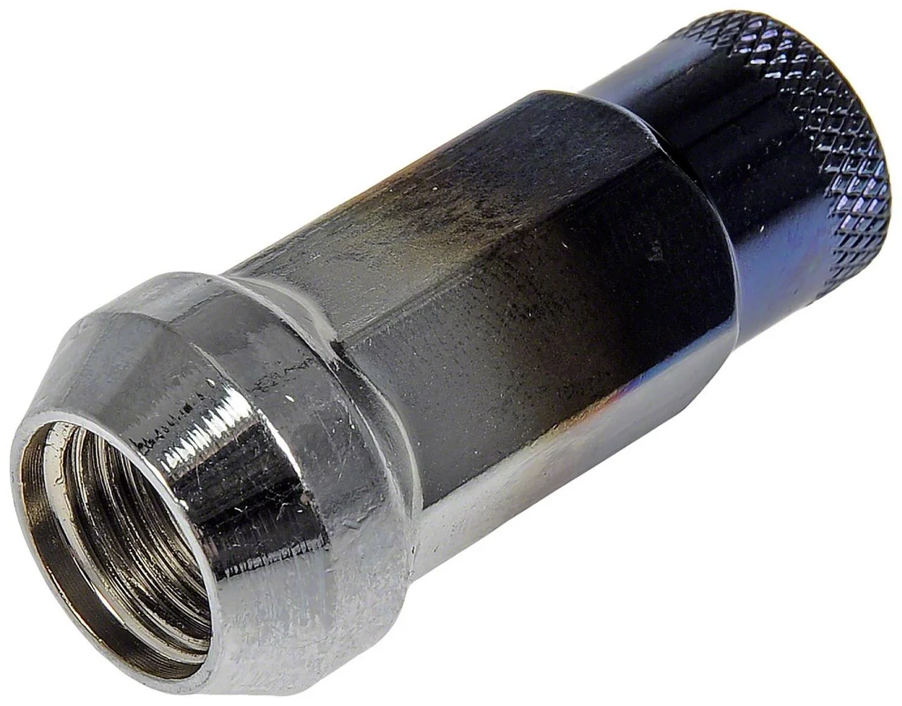 Ti-Blue Open End Knurled Wheel Lug Nuts; M14x1.50; Set of 20 (05-26 F-350 Super Duty)