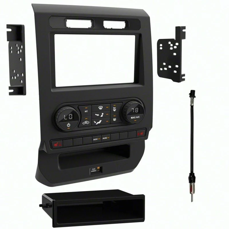 Turbo Touch Radio Installation Kit (2017 F-350 Super Duty w/ Manual Climate Control)