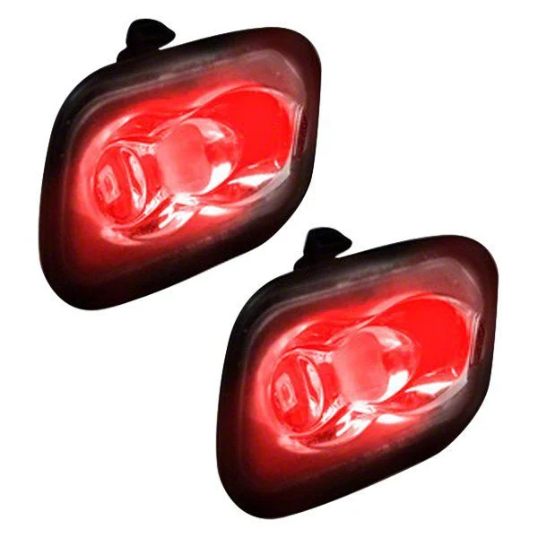 Ultra High Power LED Mirror/Puddle Light Kit; Red (17-26 F-350 Super Duty)