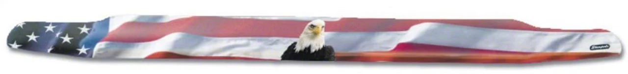 Vigilante Premium Hood Protector; American Flag with Eagle (17-22 F-350 Super Duty)