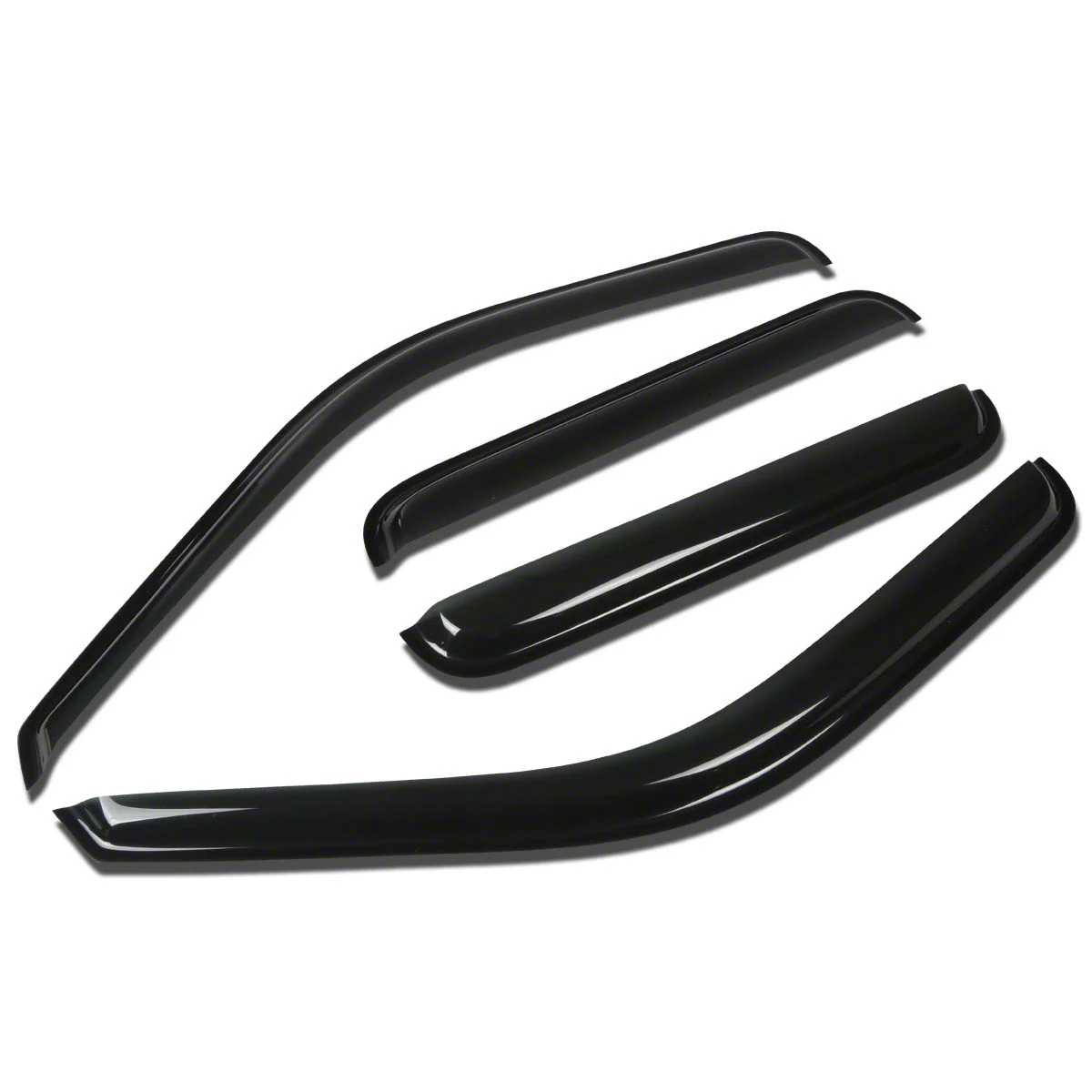 Window Visors; Dark Smoke; Front and Rear (11-16 F-350 Super Duty SuperCrew)