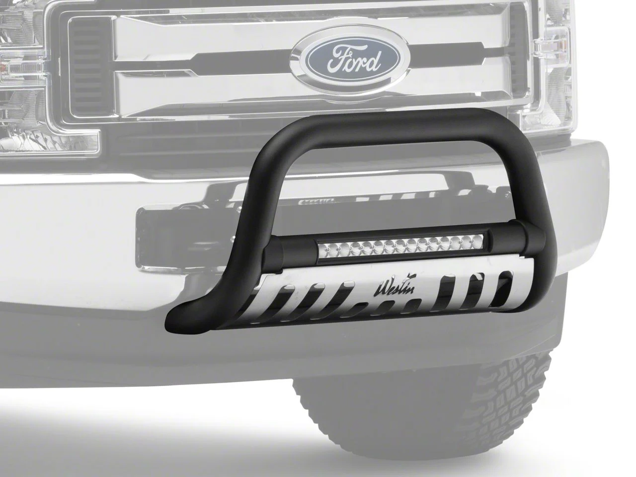 Westin Ultimate LED Bull Bar; Textured Black (17-22 F-350 Super Duty)