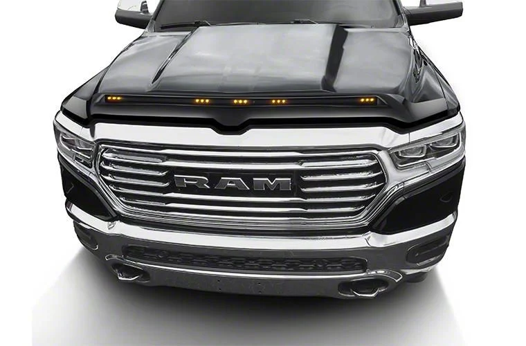 Aeroskin LightShield Color-Match Hood Protector; Shadow Black (17-22 F-350 Super Duty)